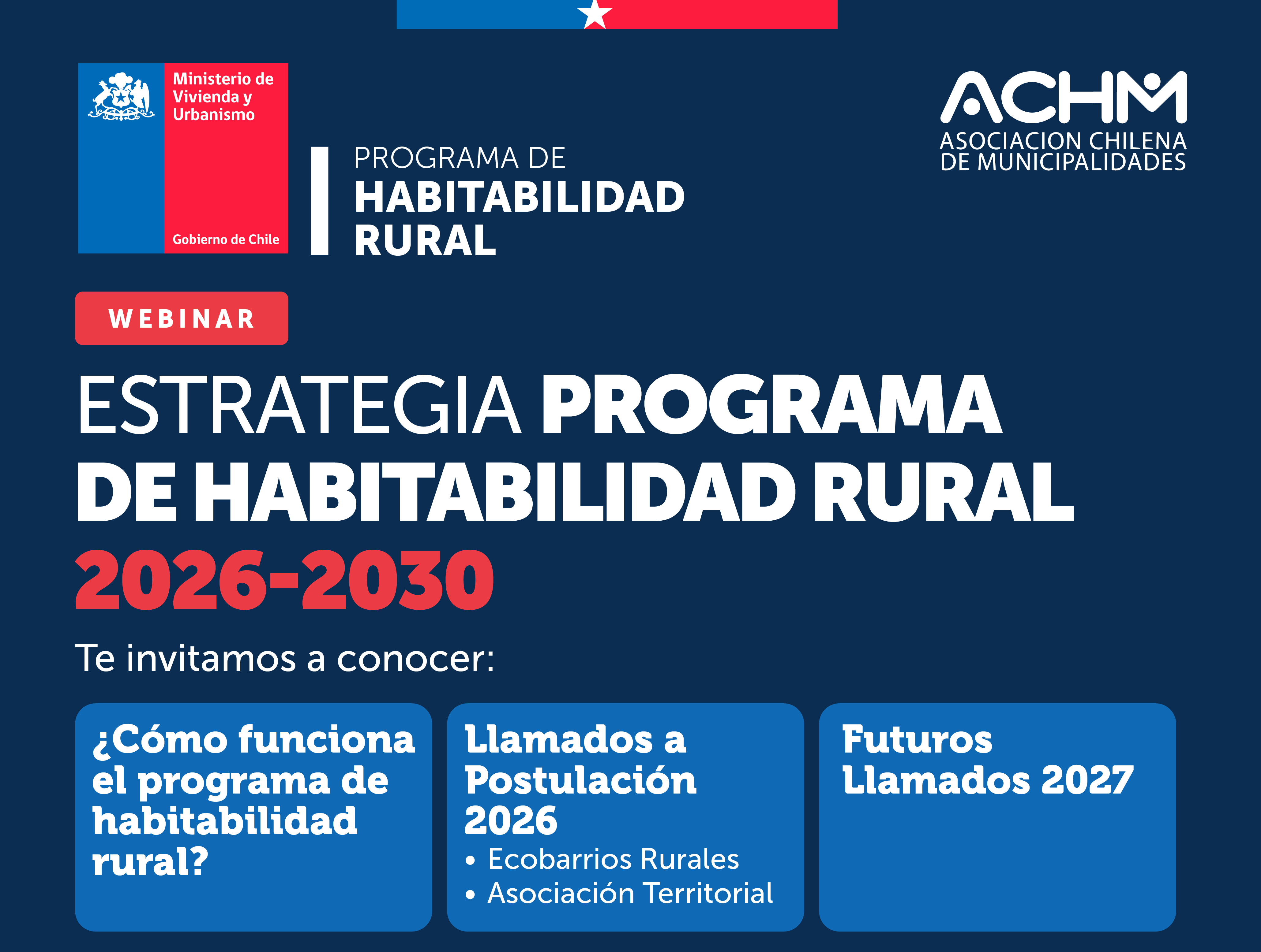 Webinar “Estrategia Programa de Habitabilidad Rural 2026-2030”