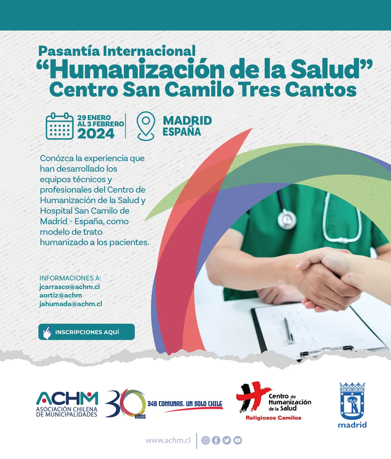Pasantía Centro San Camilo Tres Cantos Madrid