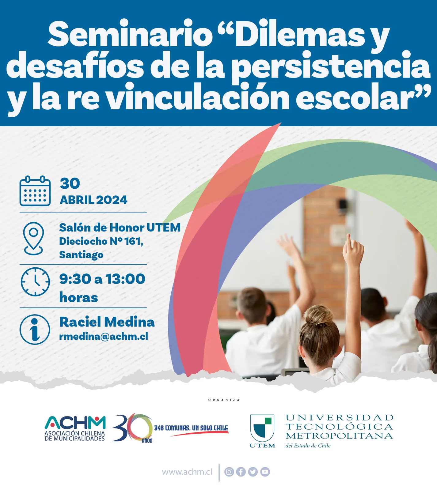Seminario “Dilemas y desafíos de la persistencia y la re vinculación escolar”