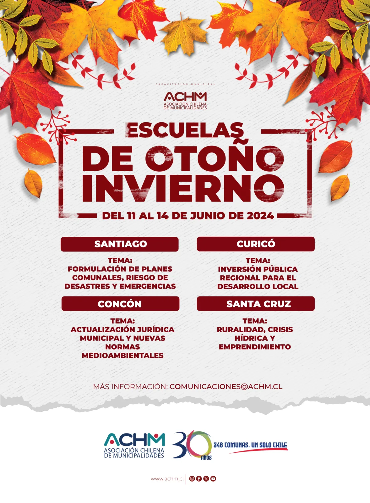 Escuela de Otoño-Invierno ACHM 2024