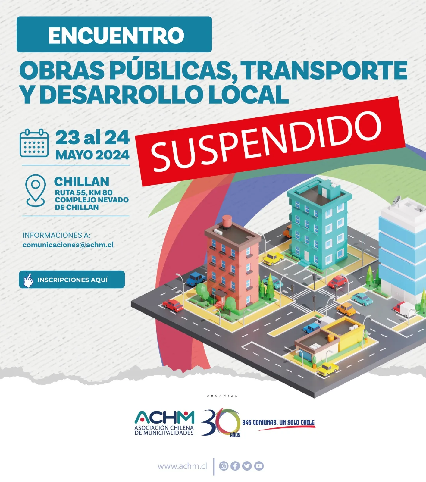 Obras Públicas, Transporte y Desarrollo Local / Suspendido