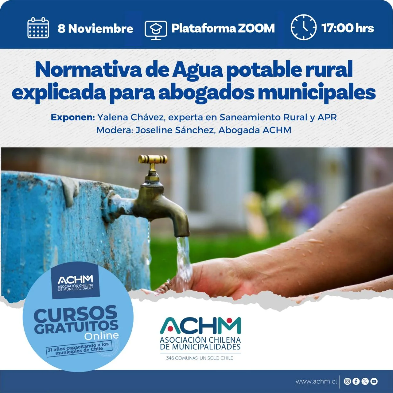 Charla: Normativa de Agua potable rural explicada para abogados municipales