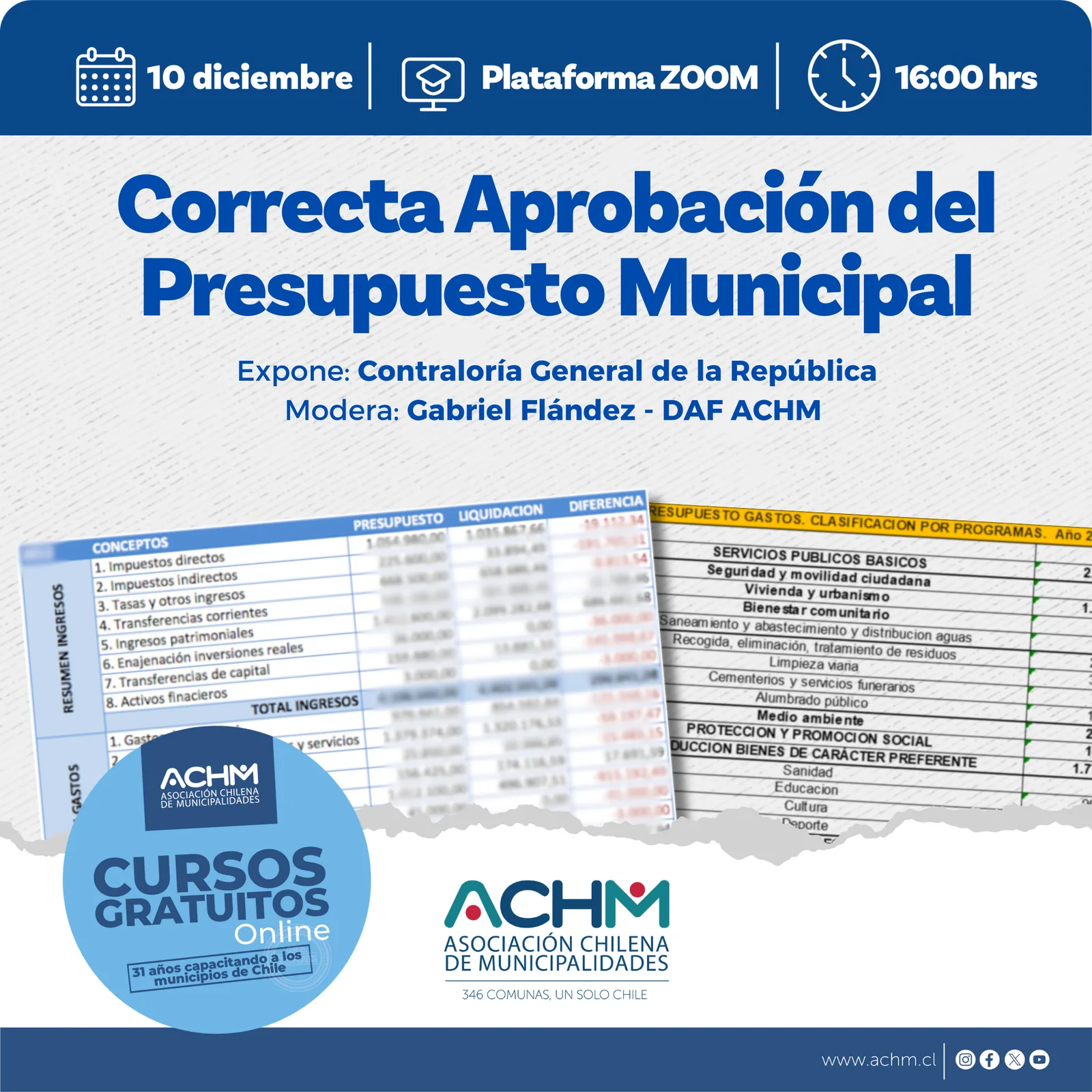 Seminario Web: Correcta Aprobación del Presupuesto Municipal