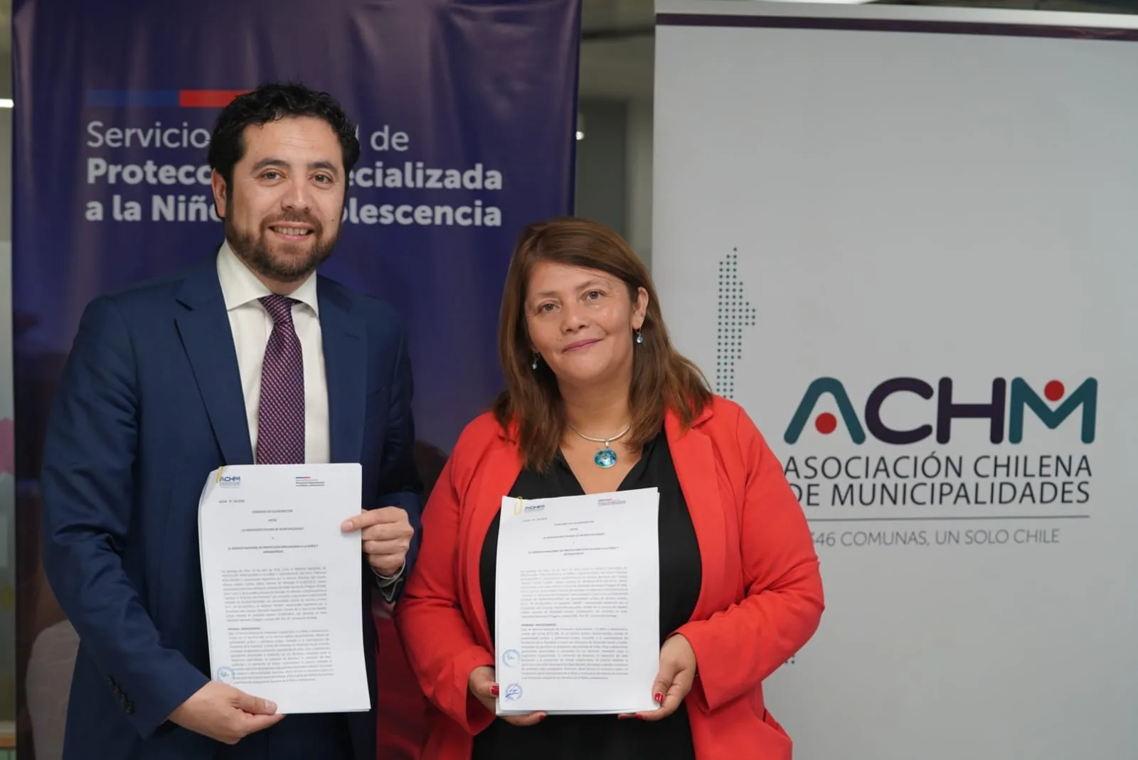 ACHM y Servicio de Protección Especializada firman convenio para fortalecer la red de apoyo a niños, niñas y adolescentes
