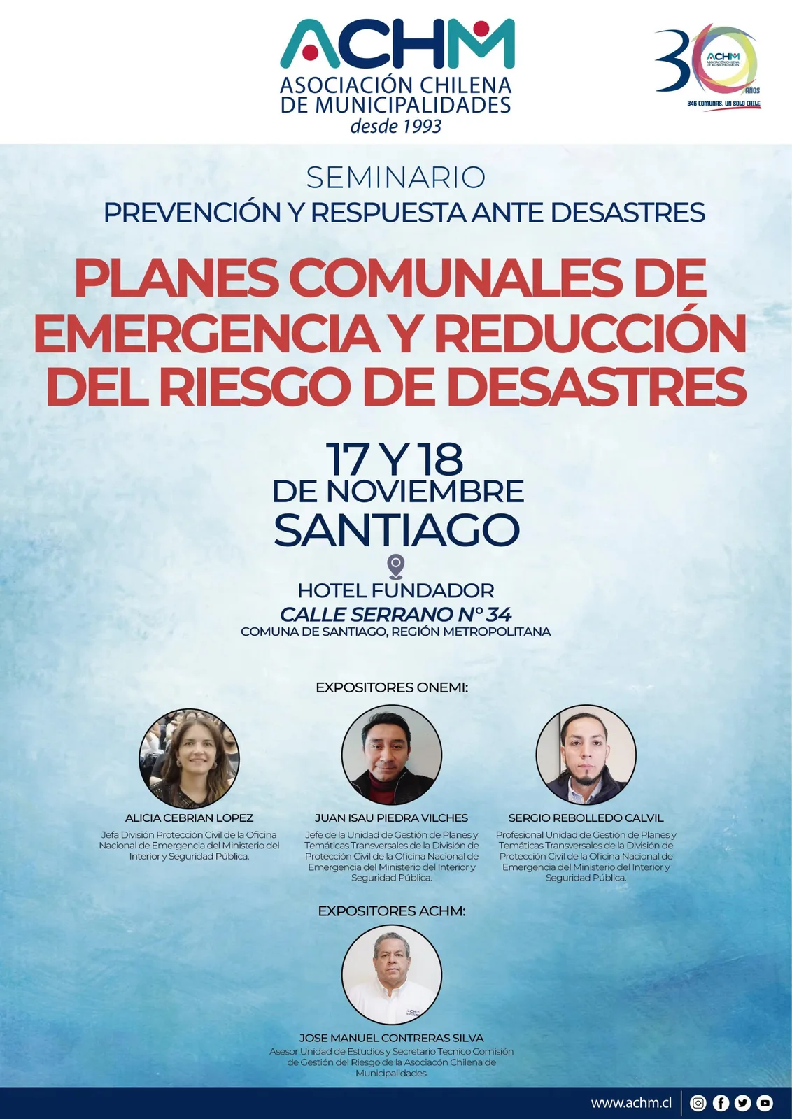 Seminario “Instrumentos Comunales de Gestión del Riesgo de Desastres”