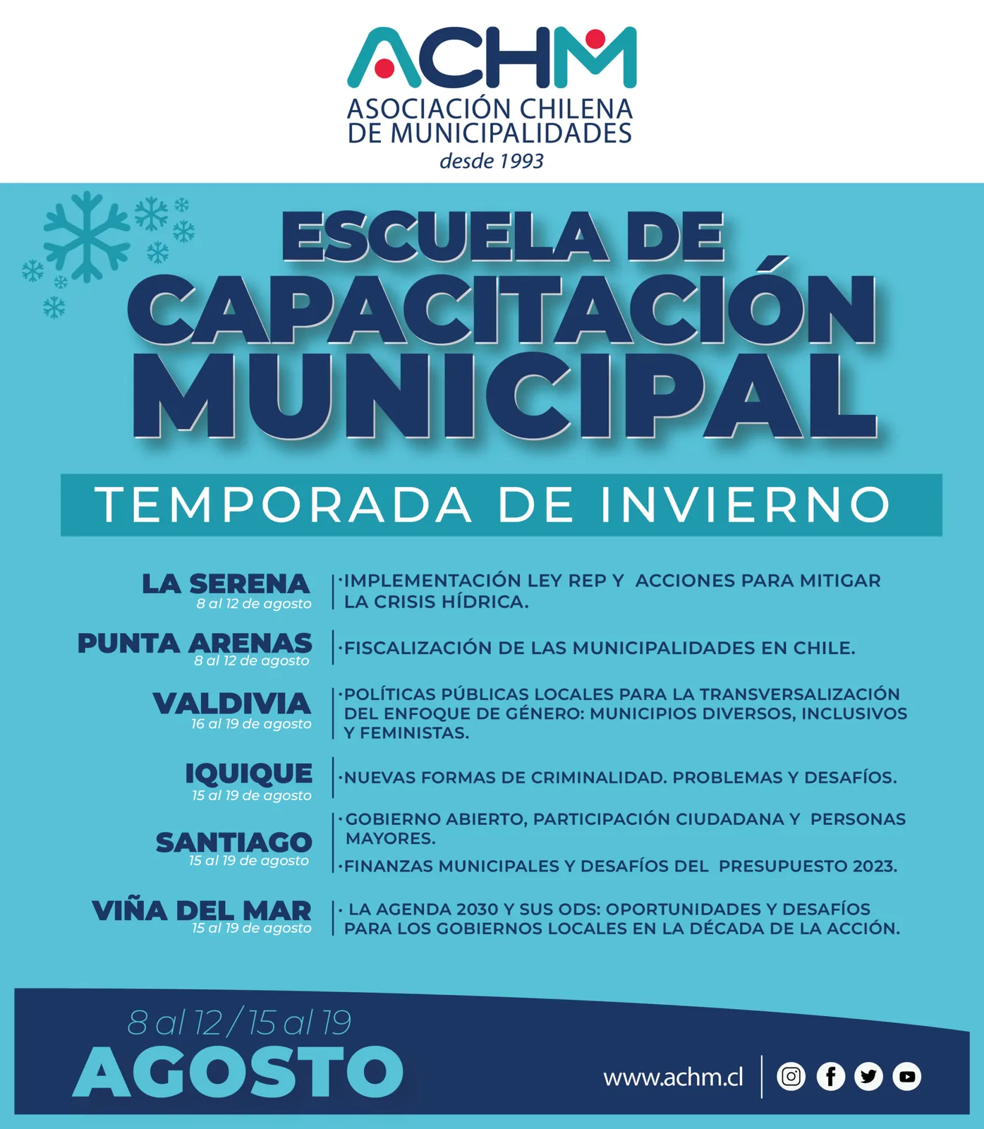 Escuelas de Invierno de Capacitación Municipal